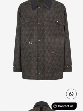 Fendi Dark Brown Monogram Field Jacket